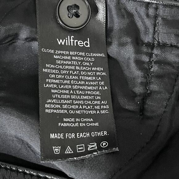 ARITZIA‎ WILFRED CABARET VEGAN LEATHER BLACK PANT SIZE 6 - Picture 12 of 14